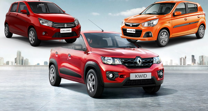 Renault Kwid AMT vs Alto K10 vs Celerio AT